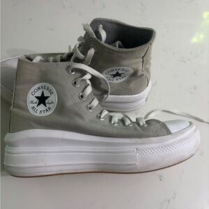 Converse Women's High-Top Sneakers - Light Gray